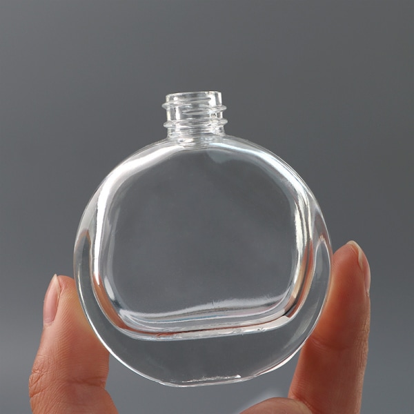 25ml klar rund tom glas parfume sprayflaske