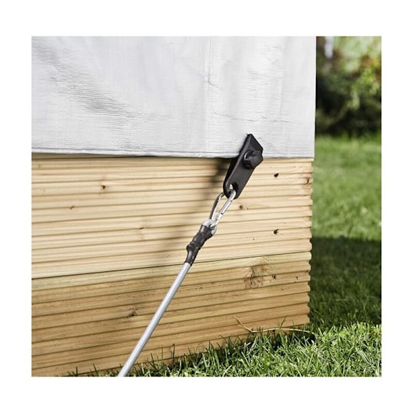 Planklämma, Fästklämma Spännare Stöd för Presenning Tält Canvas 8-pack, Svart, 82 x 26 mm