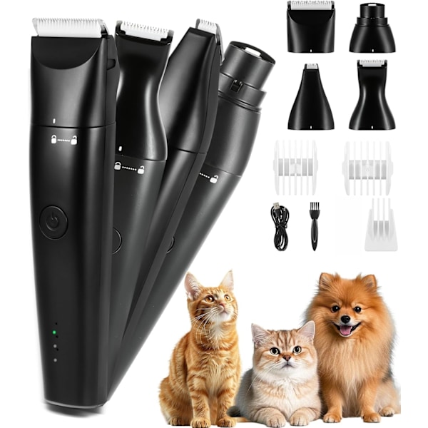 4-i-1 Hundtrimmer Set