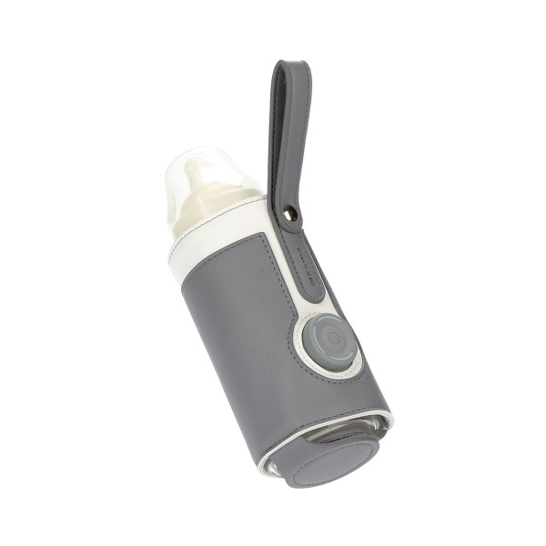 Flaskvärmare lock, USB-flaskvärmare väska, bärbar babyflaska matvärmare, 3 temperatur justerbar, rese smart isolering mjölkflaska lock Ba