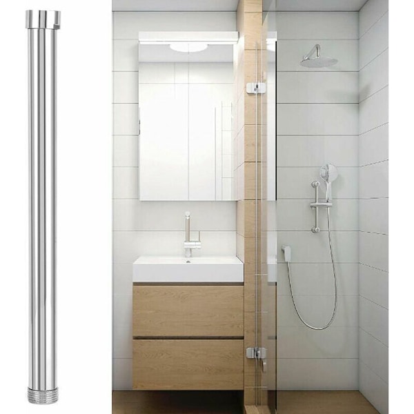 30 cm duscharmar, G3/4 duscharmförlängning, duschhuvudförlängning, nedre förkromad kopparrör