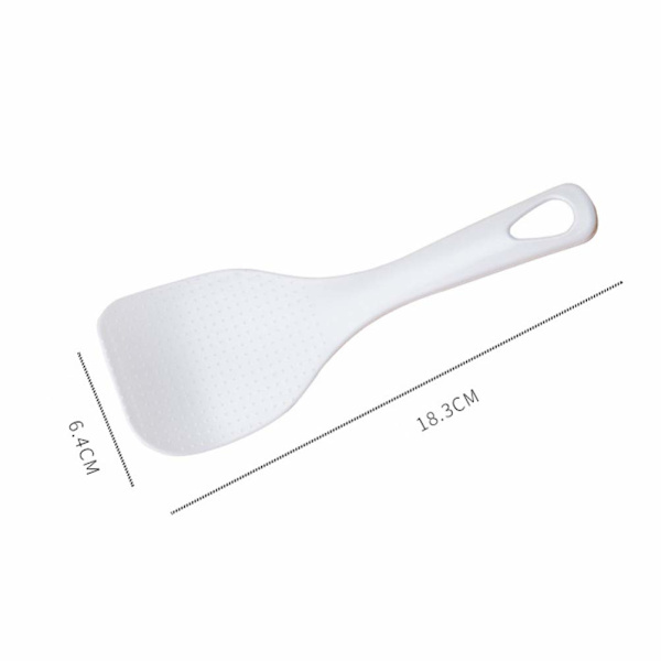 Risskokare 2 st plast risskopa Non-stick grötskedar Non-stick risskopor skopa serveringsskedar för köksredskap (vit)