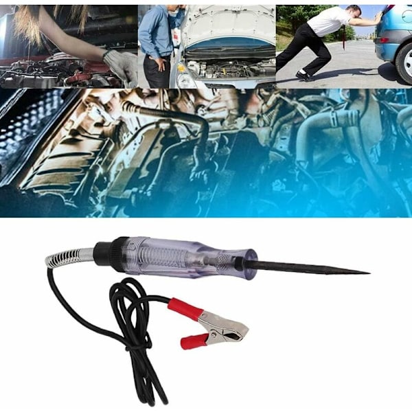 Spenningstester, 6V 24V elektrisk testpenn DC krets tester elektrisk test elektrisk spenning elektrisk spenning automatisk test