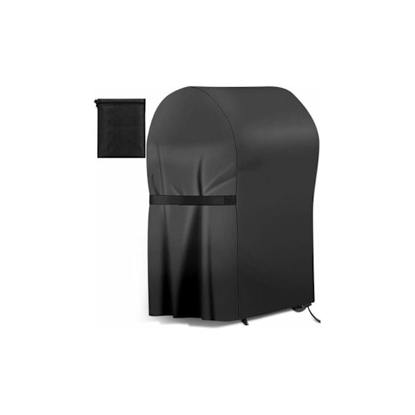 Grillöverdrag, grillöverdrag i Oxford 420D tätt tyg, anti-damm och anti-UV-tyg med självhäftande remmar och förvaringsväska (77 x 67 x 110 cm)