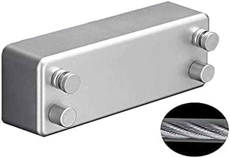 Sølv innendørs utendørs sammenleggbar klesvask - Heavy Duty, 2 x 4,2 m rustfritt stål klesvask, veggmontert - Hvit
