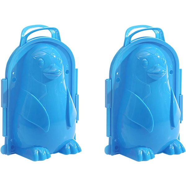 4-pack snöbollsmaskiner snöbollleksaker för barn utomhus vinter snögubbe pingvin anka snöbollsmaskin verktyg snöbollsklipp vinter snöleksak för barn och vuxna
