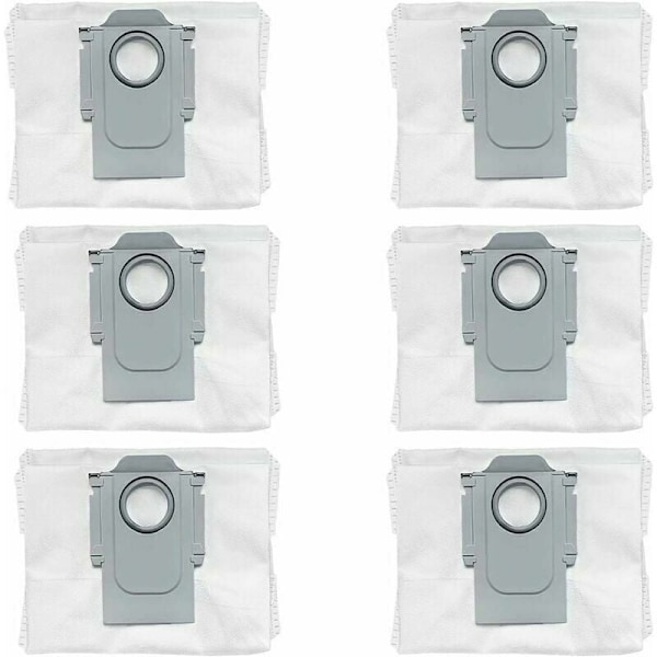 Set med 6 dammsugarpåsar reservdelar tillbehör för Xiaomi Roborock Q7 Max Q7 Max+ Q5+ Roborock S7 Pro Ultra S7 Maxv Ultra robotdammsugare