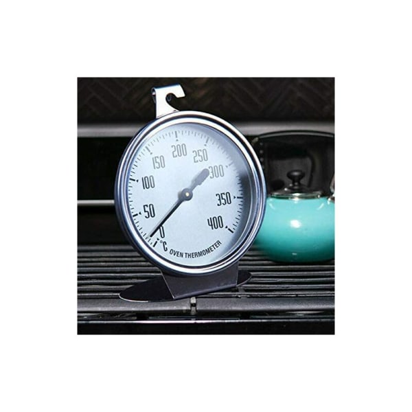 Large Dial Oven Thermometer with Black Indicator, Special Measuring Cooking Thermometer Hanging or Stand in Oven for Home Kitchen