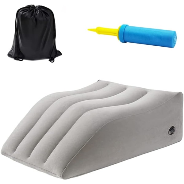 Leg Elevation Pillow, Foldable Inflatable Leg Rest, Knee Support Cushion, Puncture Resistant, Reduce Swelling, Improve