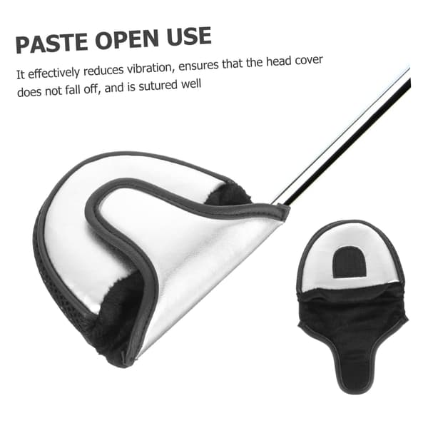 Putter-suoja, hopea, golf-tarvikkeet, dropshipping, PU-nahka