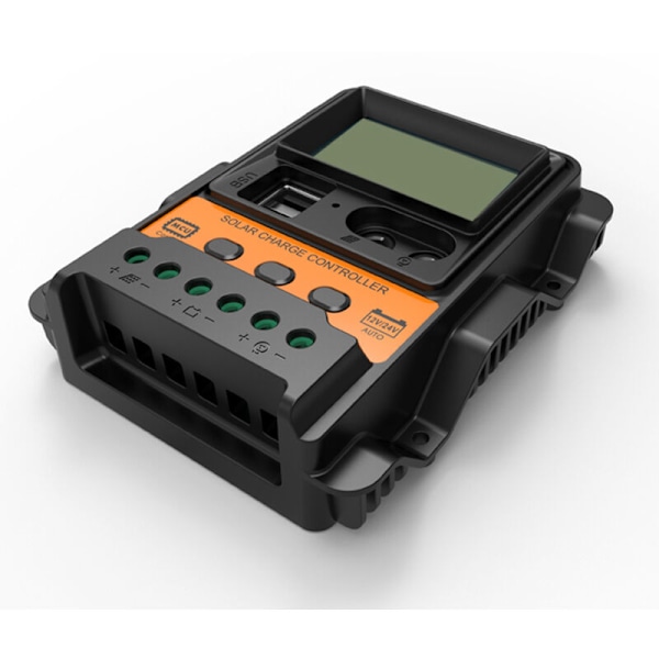 Solar opladningscontroller 30A Solpanel batteriregulator med dobbelt USB 5V 12V/24V PWM PWM Justerbar LCD Automatisk Parameter