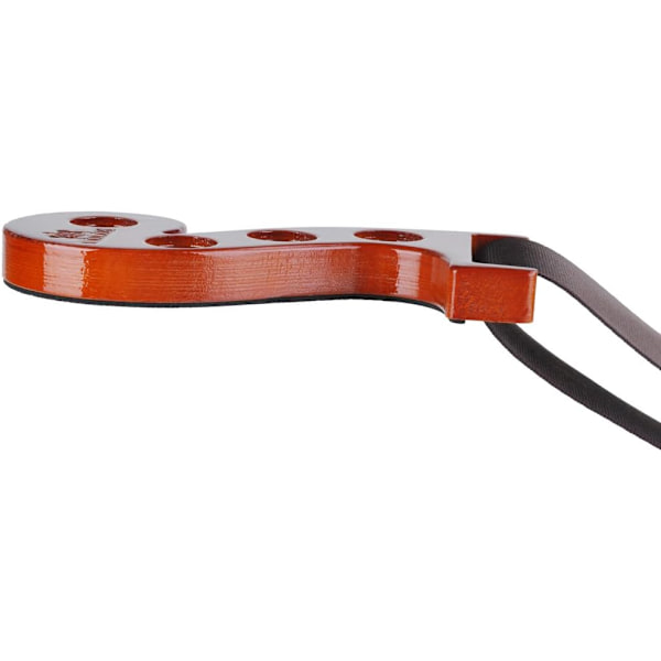 Massivt tre for cello-endpin, sklisikker stativ, endpin-anker, musiknotebase, 4 hull Rød tre