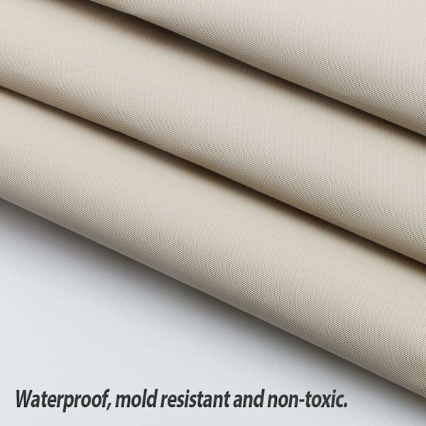 Duschdraperi Draperier De Badrum Badrum Resistent Beige Kvarn Med Krokar Duschdraperier Vattentätt Badrum, 180 x 180cm