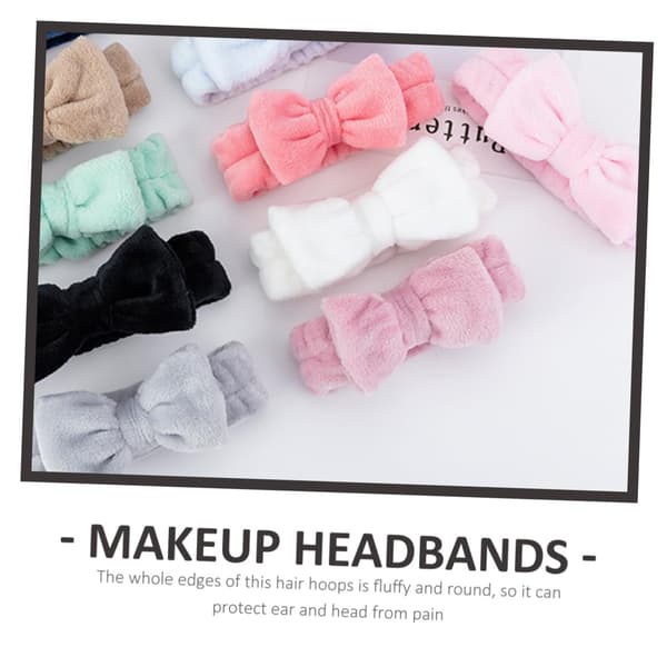 2-delt sæt ansigtsvask hårbånd pandebånd søde bløde hoved kvinder makeup damer hårbånd makeup hårbånd elastisk hårbånd hår tilbehør spa