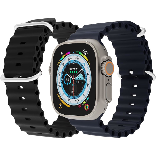 Yhteensopiva Apple Watch 42/44/45mm Sport Bandin kanssa