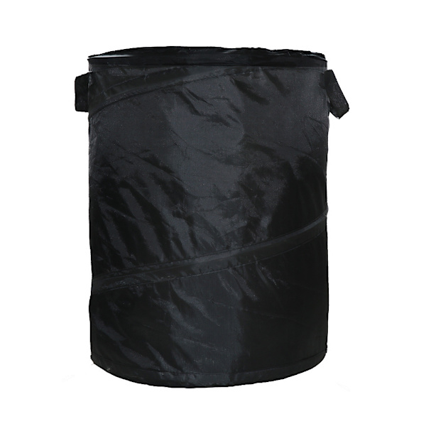 2 självbärande trädgårdspåsar, 60 l, Pop-up system, 2 handtag vardera, UV-beständig, vattentät, Svart