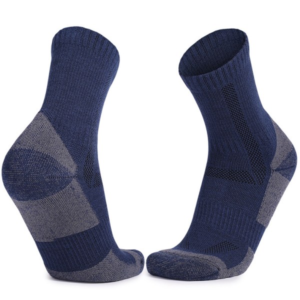 Höst- och vintersnöstrumpor för män och kvinnor, skidstrumpor i midcalf, sportstrumpor (4 par)