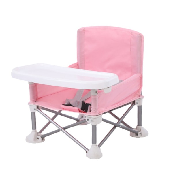 Pink Portable Baby Seat Travel Compact Folding with Straps for Indoor/Outdoor Use Great for Camping, Beach, Lawn