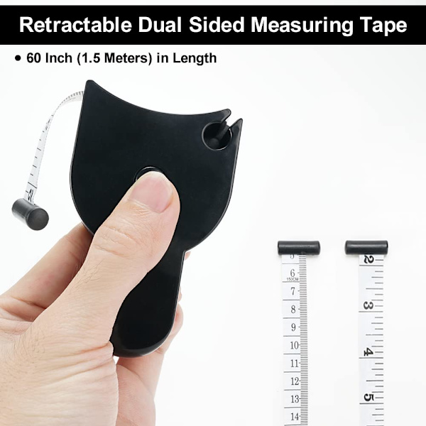 150cm 60 tum kropps måttband, ergonomisk kropps måttband, skräddare måttband, mjuk midja måttband för sömnad skräddare tyg kroppsmått