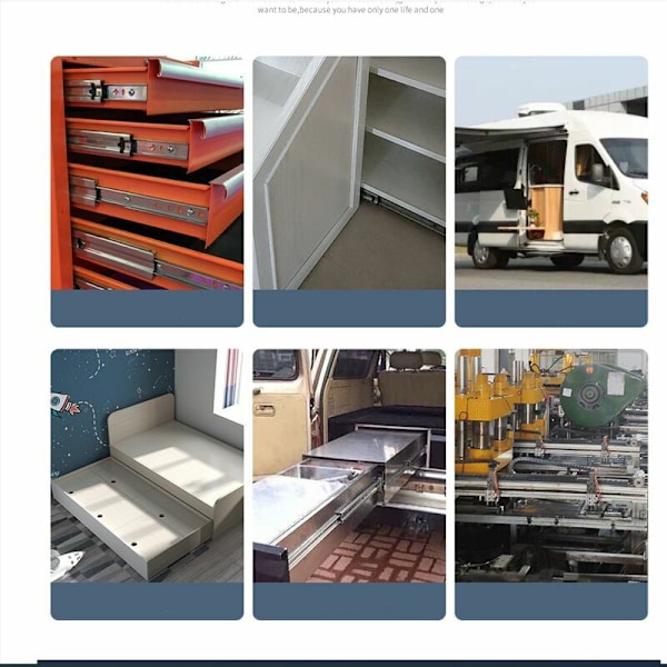 Kuulalaakeroidut liukukiskot, 2 kpl (1 pari) - Kisko laatikolle - Laatikon liukukisko - Korkealaatuiset laatikon liukukiskot - Helppo asentaa (5320 Heavy Duty Slide - 10 \")