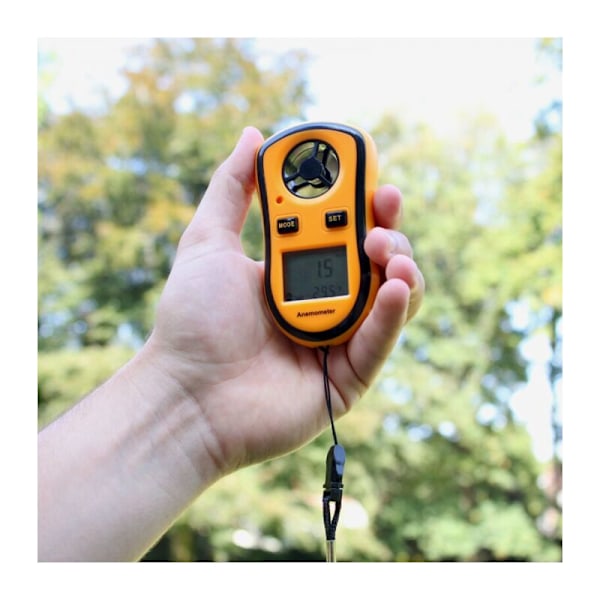Digital anemometer - Vindhastighet + temperatur + Beaufortskala - LCD-skärm