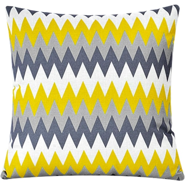 Kuddfodral 45 x 45 cm, set med 4 örngott Bomull och linne örngott Kuddfodral för trädgårdssoffa säng prydnadskuddar
