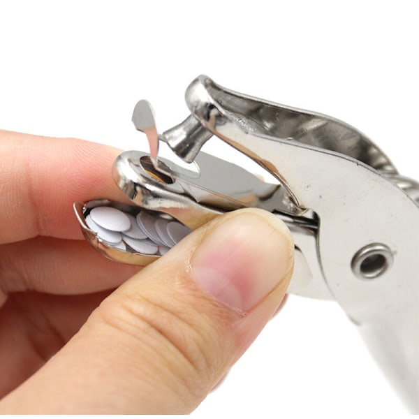 Perfektor, hullemaskiner 1 hånd Metalhul med rustfrit stål borestål hulmaskine Cirkelværktøj til DIY Håndværk Kontor Sølv 6mm 6mm Skole