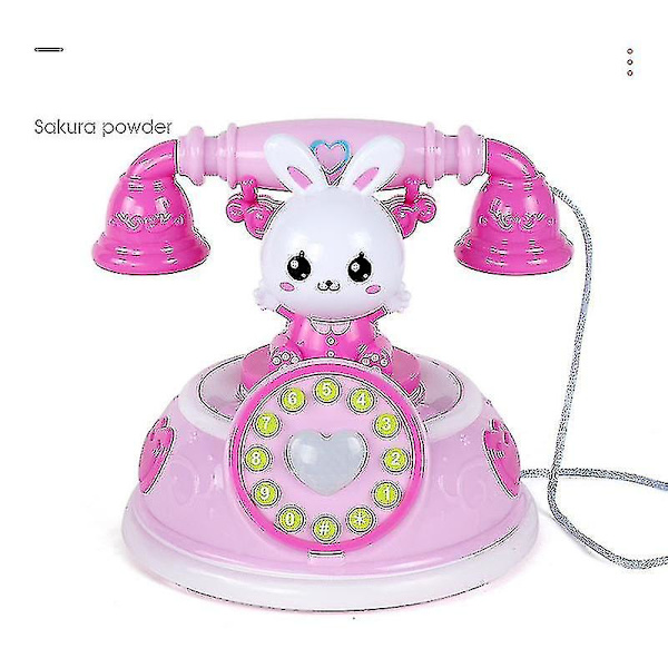 Lasten Retro-Piirretty Matkapuhelin Varhainen Oppiminen Tarinankertoja Analogi Matkapuhelin Tytöt Perheen Pelit