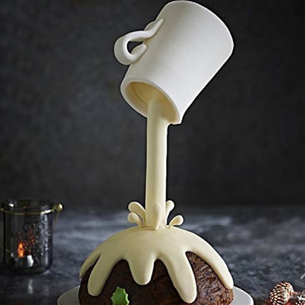 Kakan Gjutning Kit Anti-Gravity Cake Stativ Återanvändbar DIY Cake Dekorera Kit Bakverktyg Lätt Skapa Unika Kakor för Baby Shower Graduation Birthda