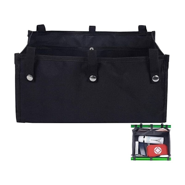 1 kpl (36,8x23,9x19,1 CM) Yleiskäyttöinen pyörällinen laukku kestävän rullakorin istuimen alle ja tarvikkeiden järjestäjä, tasku istuimen alla tai tasku neljälle