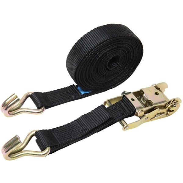 Lastbilsspännare spännare buntband dubbelkrok polyester fixeringsbälte fixerings förtjockad spärrspännare, 5 cm x 6 meter