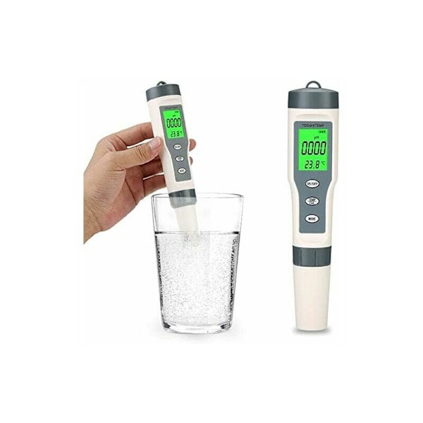 Vattenkvalitetstestare, pH-mätare för vatten, pH-testare för akvarium, LCD PH-pooltest, TDS-vattenkvalitetstestare för dricksvatten, hydroponik, simbassänger