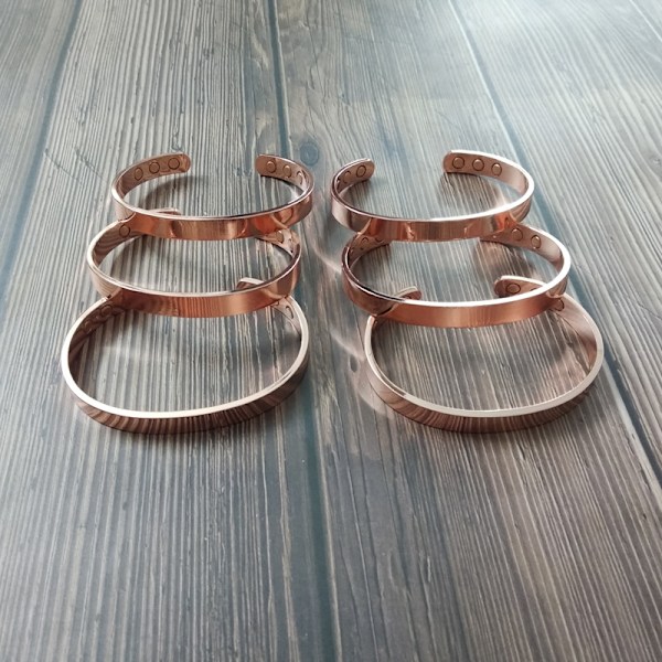 Koppar Magnetarmband för Män och Kvinnor, Lindrar Artrit svart