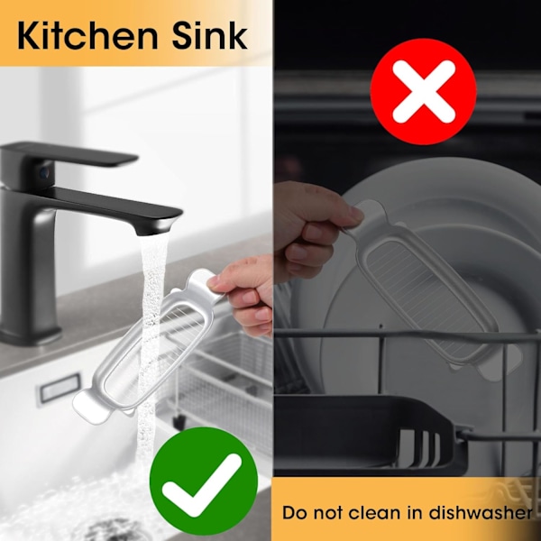 Ost- og smørkutter i rustfritt stål - Ergonomisk håndtak for perfekte 1/4-tommers kuber - Flerbruks kjøkkenverktøy