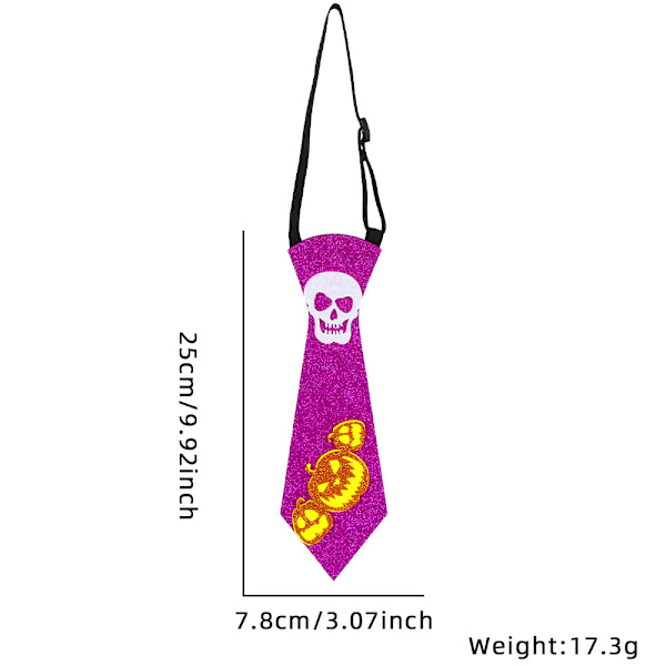 Halloween-solmio, lasten Halloween-juhlan asusteet, tanssiesitys, lepakko, pääkallo-solmio (1 kpl, satunnainen tyyli)