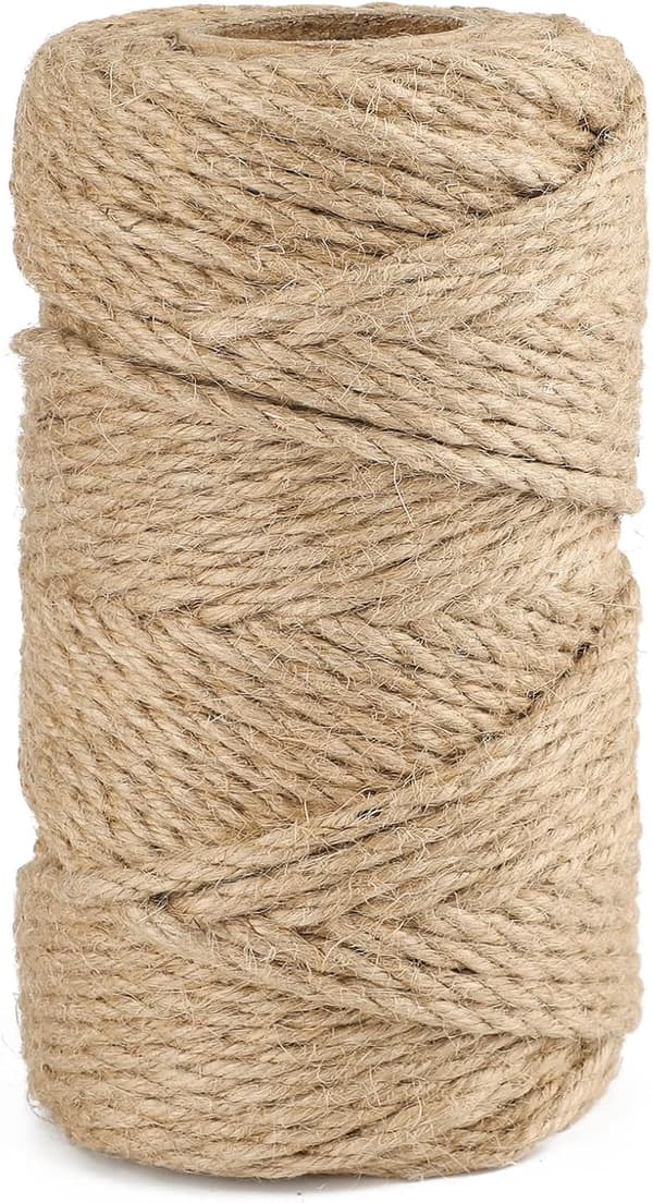 Jutegarn 6mm, 50 meter hamperep, hagerep for DIY, hagearbeid, pakking