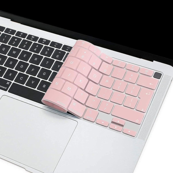 Rose Quartz -näppäimistösuoja, joka on yhteensopiva MacBook Air 13 Inc:n kanssa