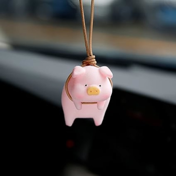 Bil Bakspejl Vedhæng Heldig Gris Ornament Bil Interiør