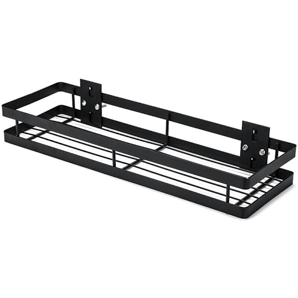 Duschhylla Köks hylla Skruv svart stål 40 x 12 x 5.5 cm