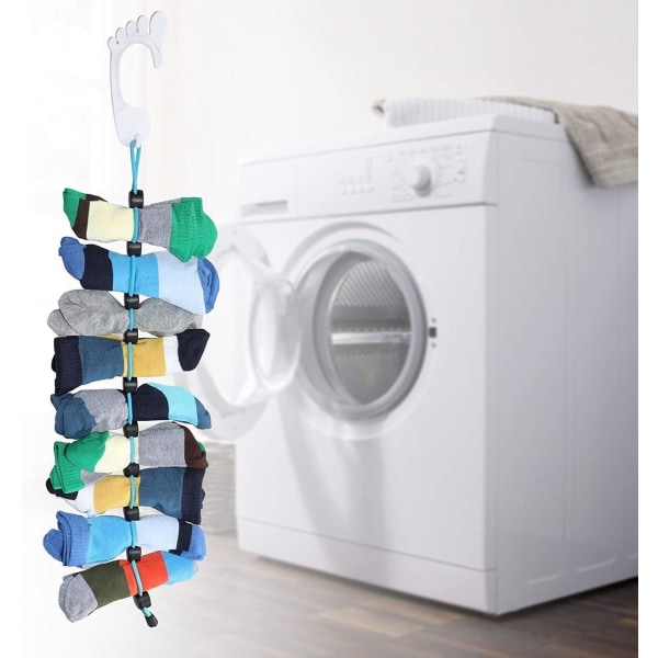 Set of 2 Sock Wash Organizer (Red) Easy Clip and Lock Laundry Room Divider Keeper