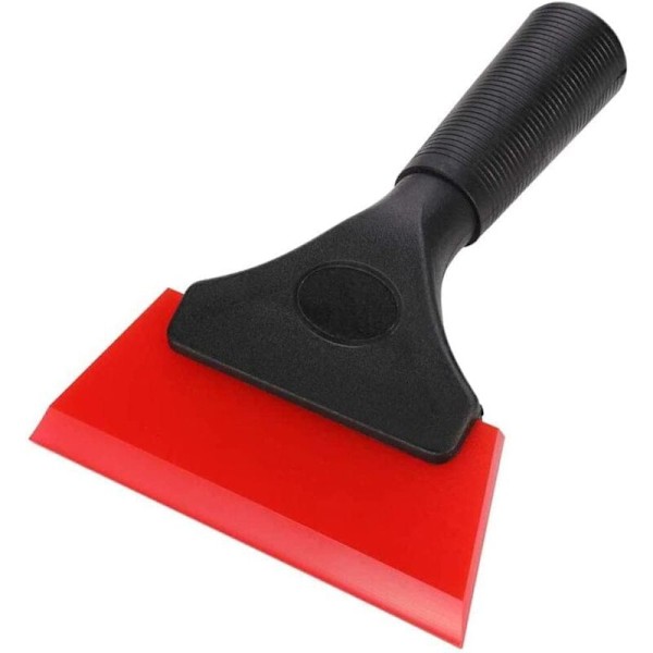 Generisk silikongummiskrapa, 12,7 cm bilskrapa, torkare, bekvämt täckt handtag halkfritt glas spegel, dusch, bilrutor, tillbehör cl