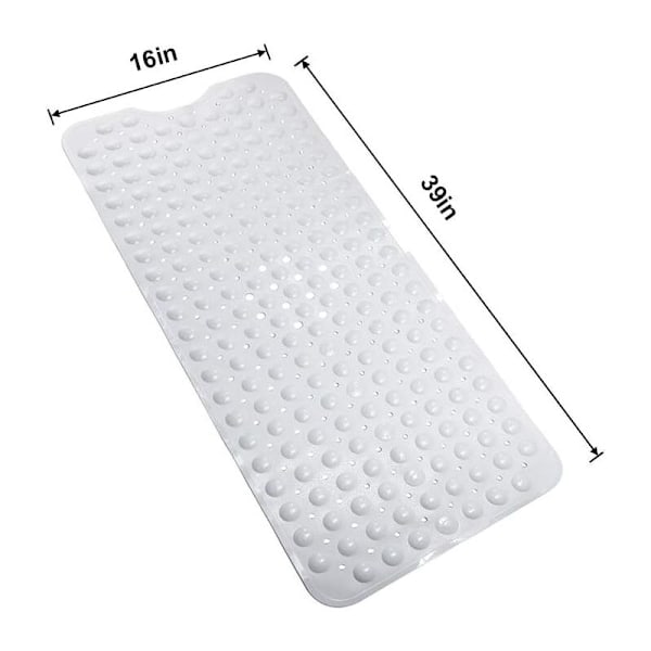 Halkfri, mögelresistent, mycket lång, antibakteriell, BPA-fri, latexfri ftalatfri, maskintvättbar, 99x40 cm