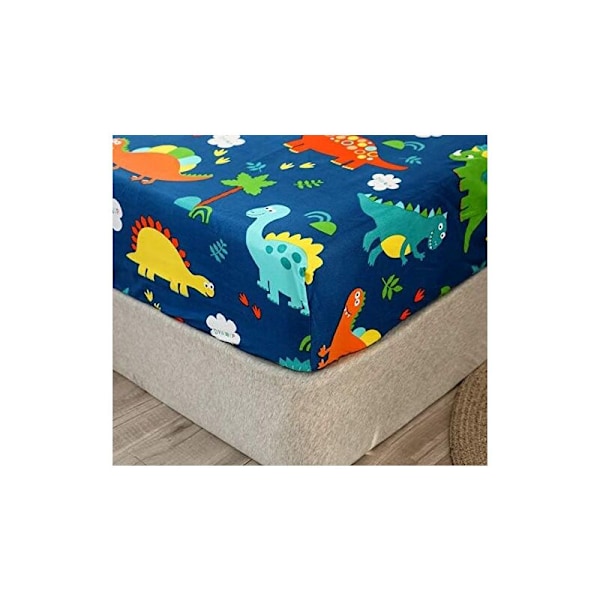 Sengesæt til børn med dinosaur-formet hytte, queen size, dinosaur tegneserie motiv, til drenge og børn, farverig soveværelsesdekoration, jun a
