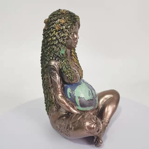 Millennial Gaia Statue, Mor Jord Statue, Mor Jord Gudinne Statue, Mor Jord Kunst Statue, Polyresin Figurine, Gaia Kunst Statue, Gaia Statue, Gave F