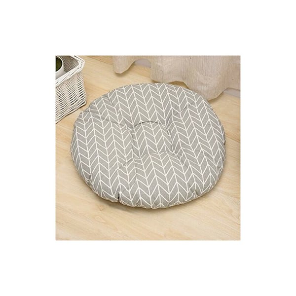 Stolskudde, rund, sittdyna, blommotiv, djurtryck, sittdyna för utomhusbruk, trädgård, balkong, 40 cm, bomull och linne