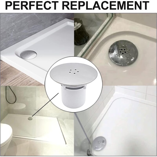 Duschbrunnsplugg - 90 mm/115 mm - Lättinstallerad reservdel!