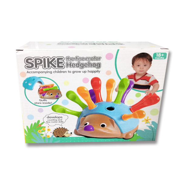 Pindsvin - 14 dele, læringsspil til småbørn fra 18 måneder og opefter, fint sensorisk bevægelsesspil, tidligt barndoms pædagogisk legetøj, Montessori legetøj