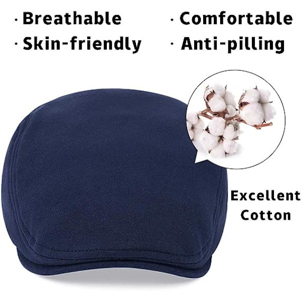 Beret Cap Mænd Justerbar Flad Vintage Lvy Hat
