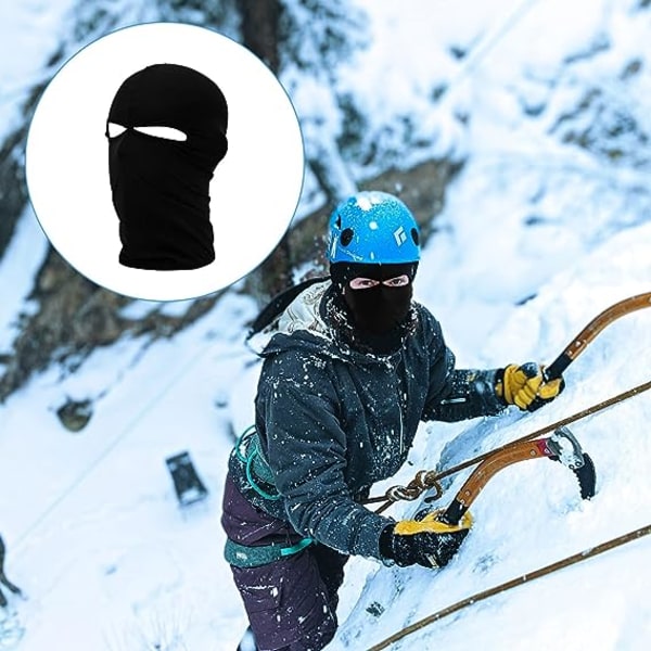 3 stk Balaclava 2-hulls full face skimaske, nøytral svart Lycra skimaske, lett pustende hjelmfôr, Balaclava hodeplagg for motorsykkel