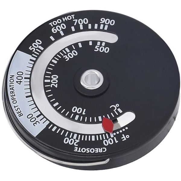 Magnetisk Spis Termometer 0-500℃ Urtavla Hög Precision Termometer Mätare Ugnstemperaturmätare för Öppen Spis Vedspisar